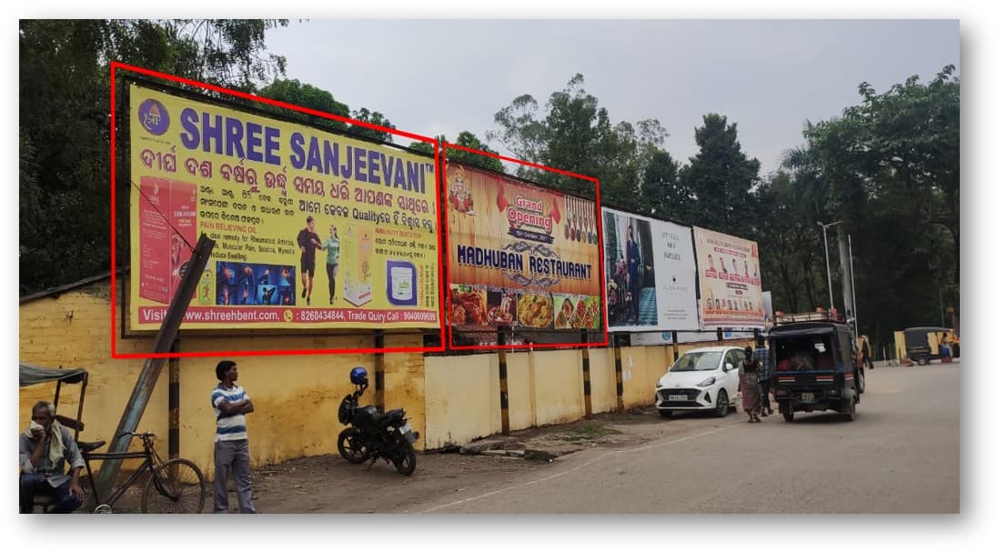 JHARSUGUDA RAILWAY STATION ,  SIZE- 40’X10’ (NL) (DISPLAY- MADHUBAN)