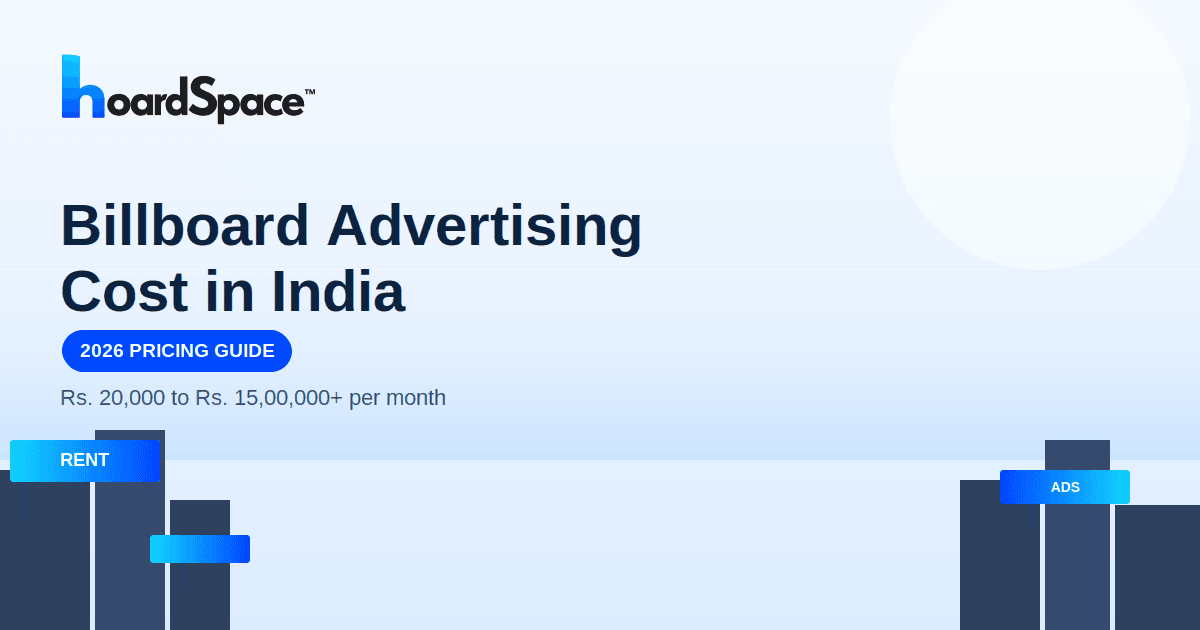 Billboard Advertising Cost in India (2026): Complete Pricing Guide